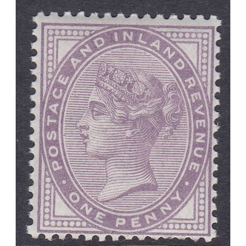 Sg170 Die 1 14 dot 1d Lilac single 1st printing in reddish lilac U M scarce