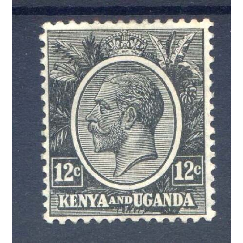 East Africa  Uganda Protectorate 12c Grey Black SG81a Mounted Mint