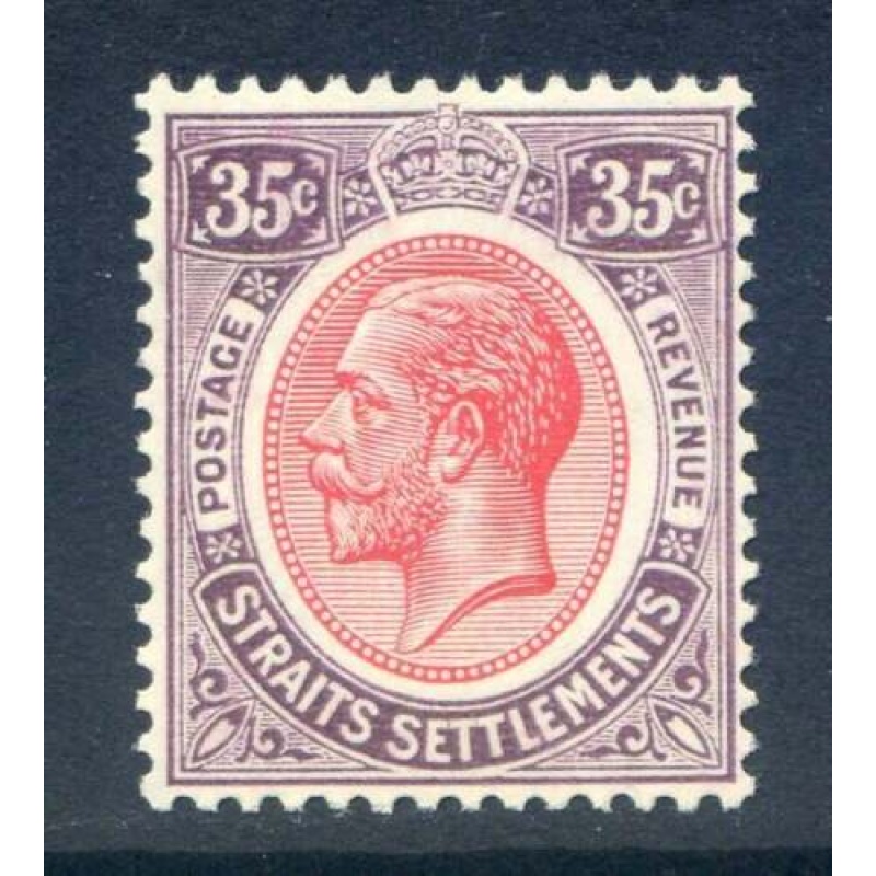 Malaysia (Straights Settlements) 35c Scarlet  Purple SG237 Mounted Mint