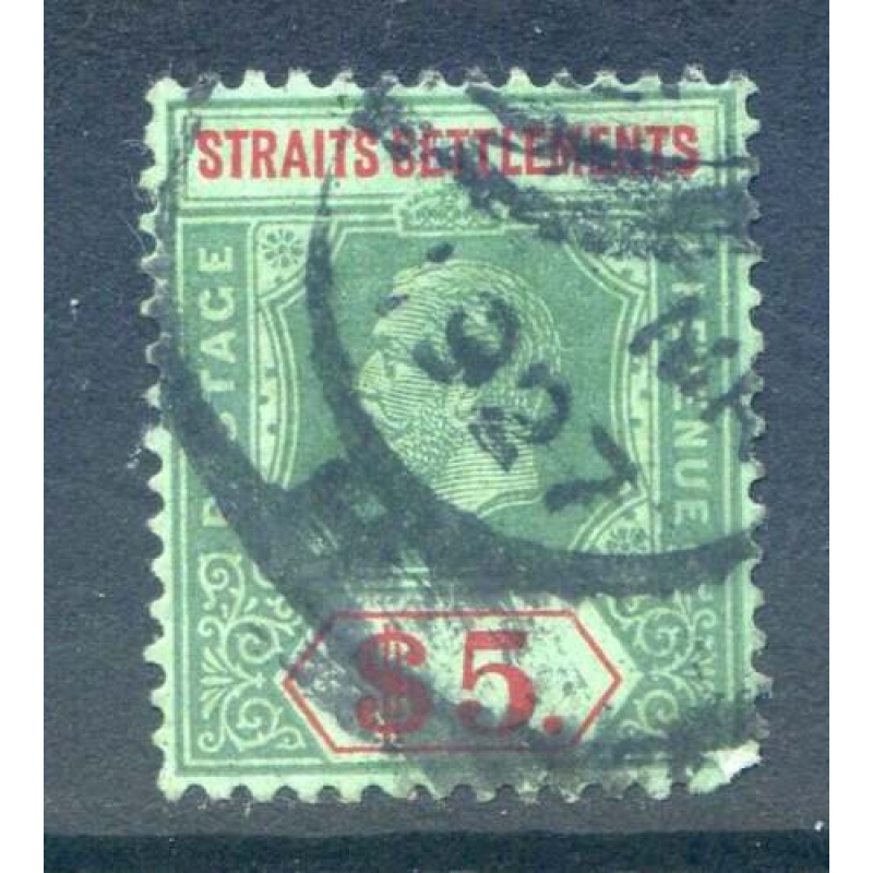 Malaysia (Straights Settlements)  Green  Red Green SG240a Used