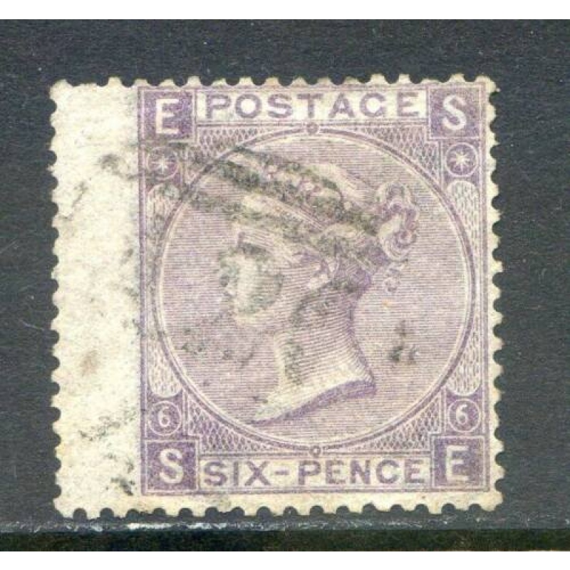 GB 6d Lilac SG97 Plate 6 Fine Used