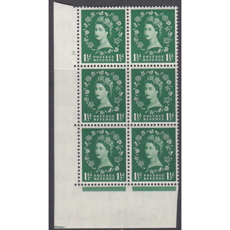 1d Wilding Tudor Wmk Cylinder 5 Dot perf type A(E I) UNMOUNTED MINT MNH