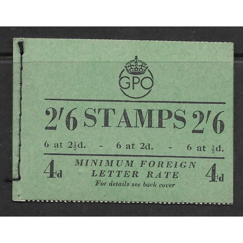 BD19(10) 2 6 GPO GVI booklet - Feb 1952 - Complete UNMOUNTED MINT