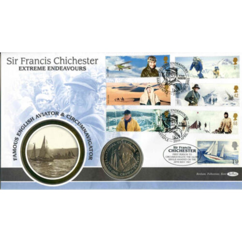 2003 Extreme Endeavours Cover with Isle of Man 1 Crown Coin