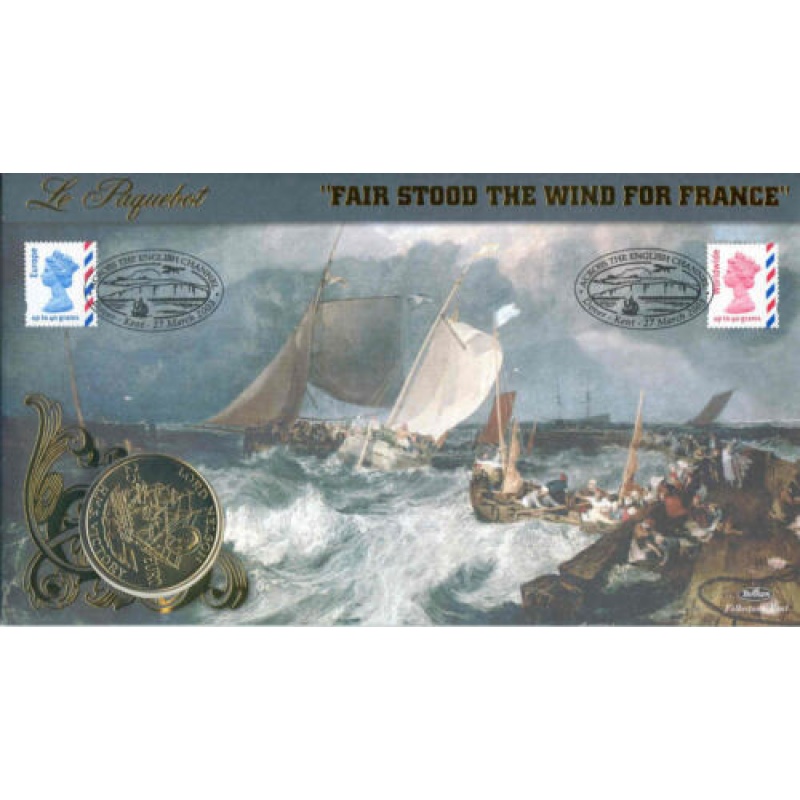 2003 Fair Sttod the Wind for france Paquebot Coin Cover