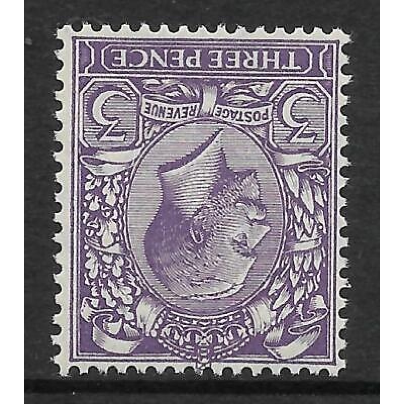 Sg 423wi 3d Violet Block Cypher Wmk Inverted UNMOUNTED MINT MNH