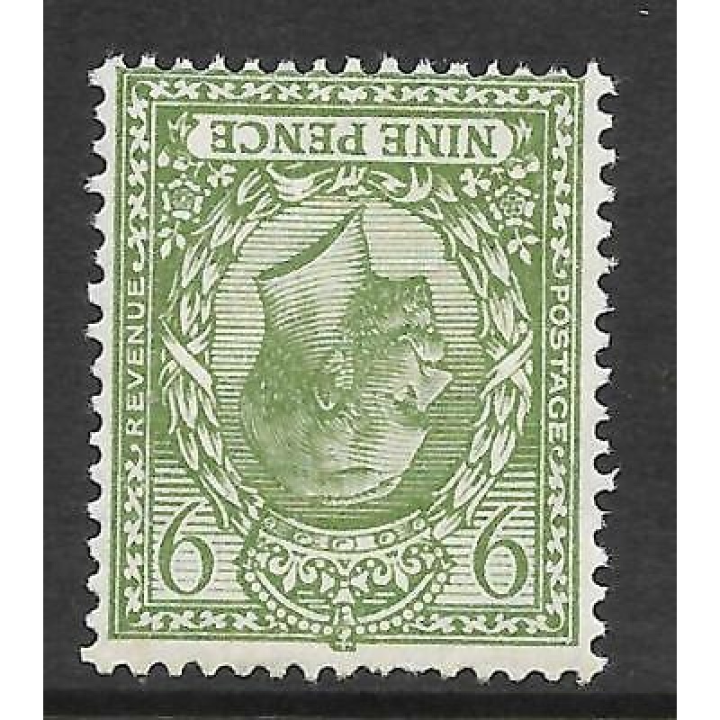 Sg 427wi 9d Olive Block Cypher Wmk Inverted single UNMOUNTED MINT MNH