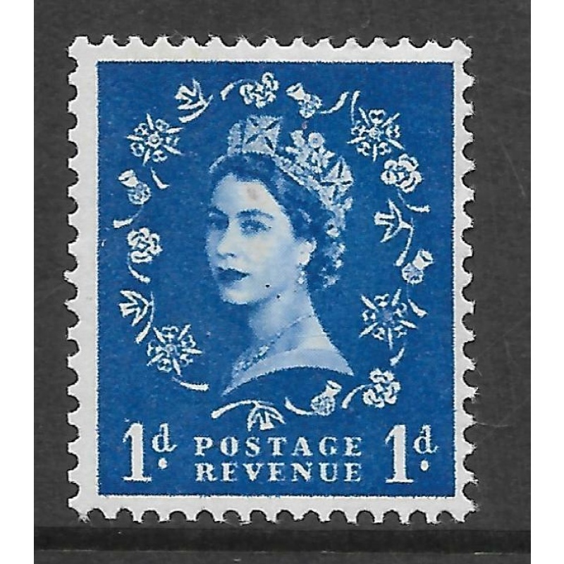 S24e 1d Wilding Violet Phos 1x 9.5mm band left wmk sideways left UNMOUNTED MINT