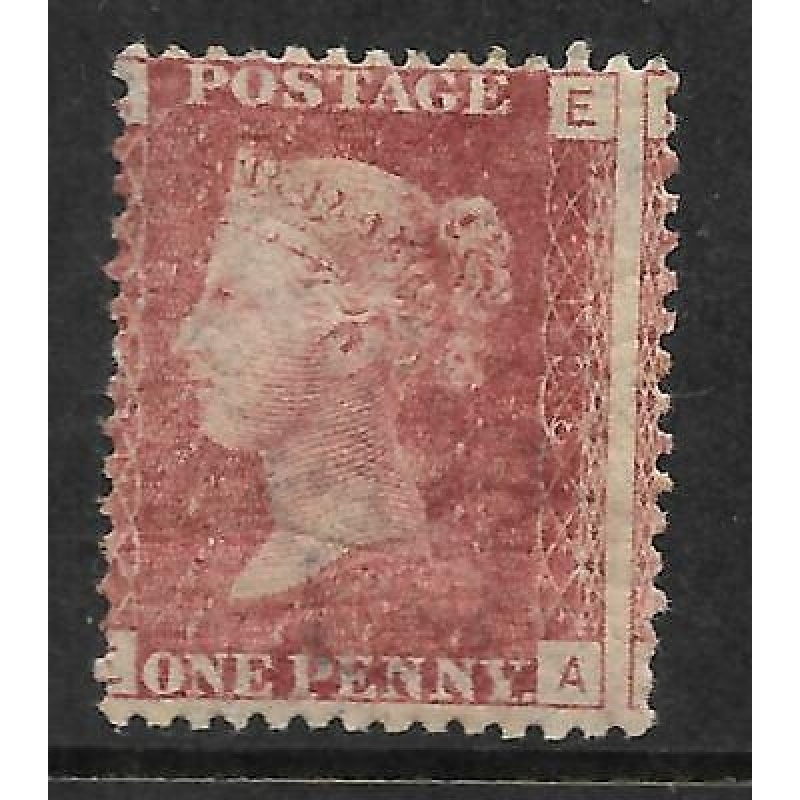 1858 Sg 43 1d Penny Red plate 198 Lettered E-A MOUNTED MINT