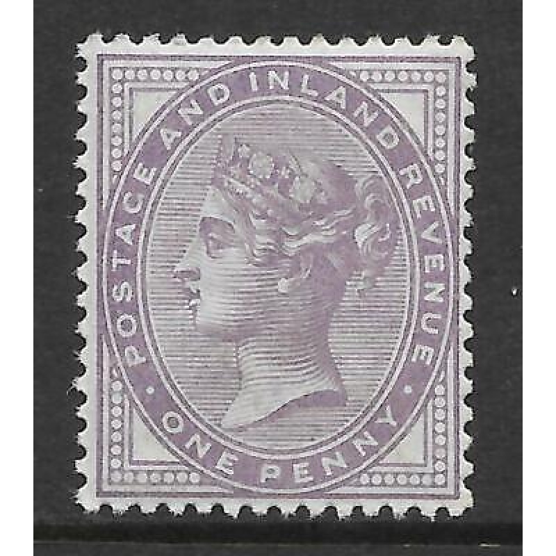 Sg 172a 1d Bluish Lilac 14 Dot with original PTS cert - perfect UNMOUNTED MINT