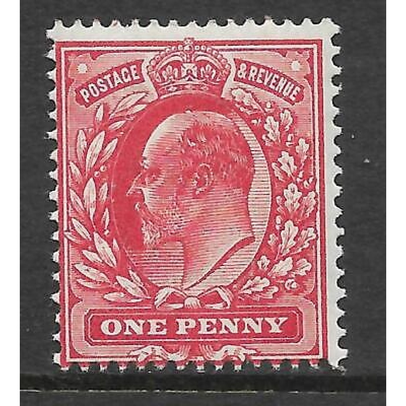 Sg 281 M7(6) 1d Deep Rose Carmine Harrison perf 15x14 UNMOUNTED MINT