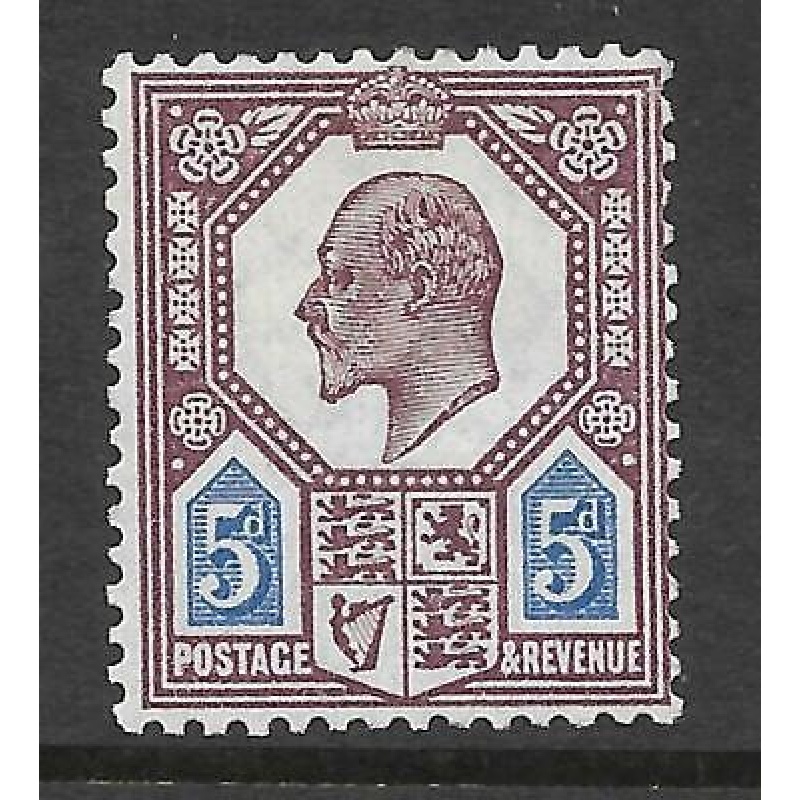 Spec M30(2) 5d Dull Red Purple  Bright Blue Somerset House UNMOUNTED MINT