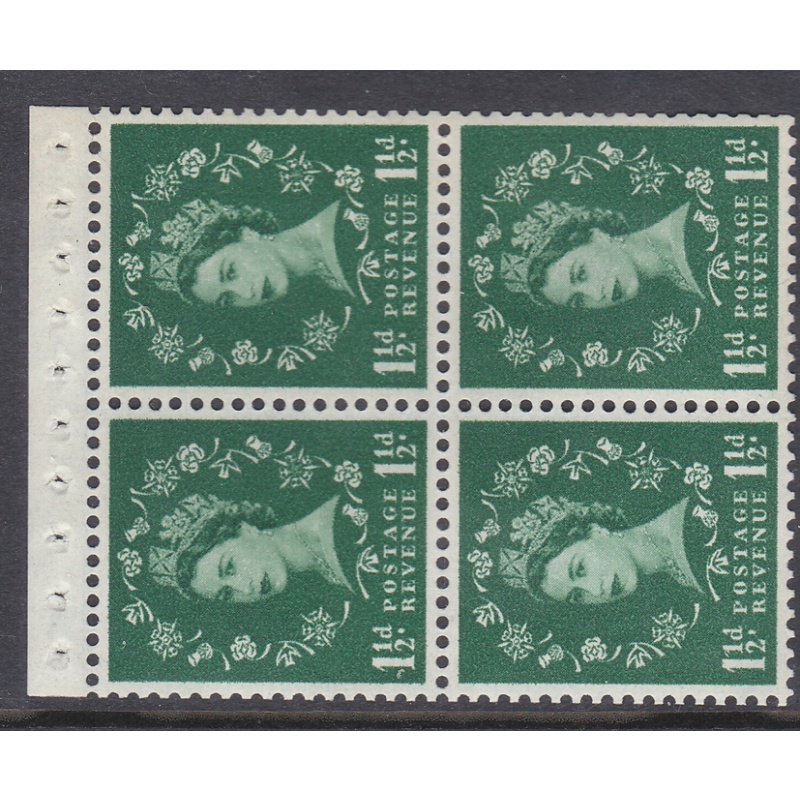 SB68 Wilding booklet pane Crowns Cream perf type I good perfs UNMOUNTED MNT MNH