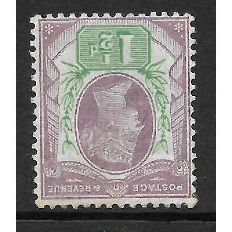 Sg 198wi 1d Purple  Green Jubilee with Inverted Watermark MOUNTED MINT