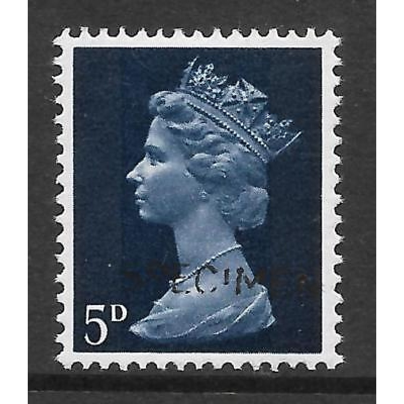 Sg 735s 5d Pre-decimal Machin SPECIMEN overprint - UNMOUNTED MINT MNH