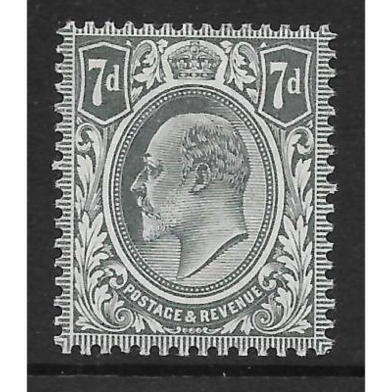 Sg 249 M37(1) 7d Grey Black De La Rue UNMOUNTED MINT