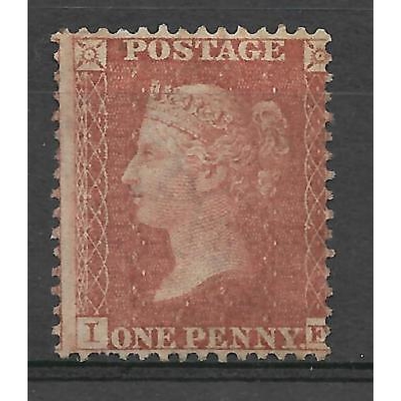 Sg C6 1d Penny Red plate 10 Lettered I-E Lightly MOUNTED MINT