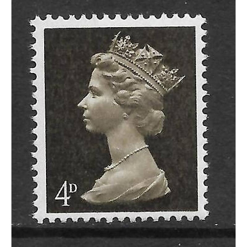 Sg 732Ev 4d Pre-decimal Machin GA missing phosphor - UNMOUNTED MINT MNH