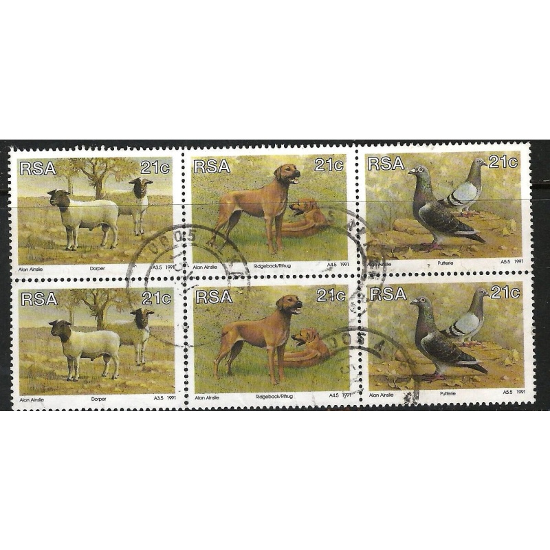 Republic of South Africa Sg726 + 1991 Animal Breeding in South Africa blk used