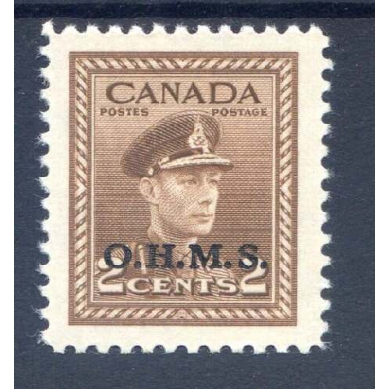 Canada 2c Brown SGO163 Mounted Mint