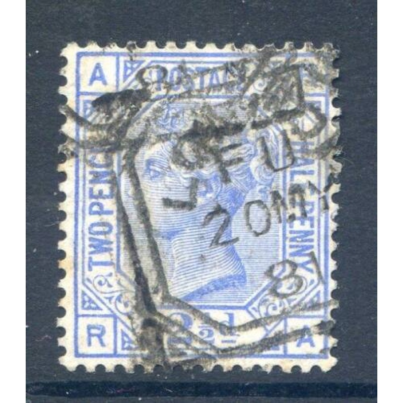 QV 2 1 2d Blue SG157 Plate 21 Used