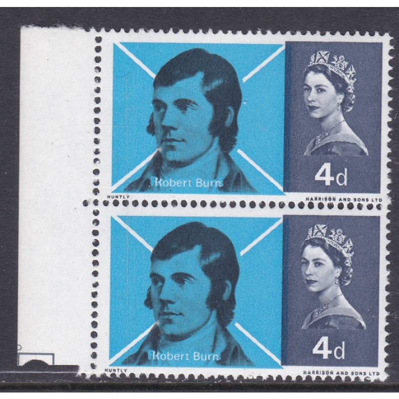 1966 Sg685 4d burns Shift of black   Missing S UNMOUNTED MINT [SN]