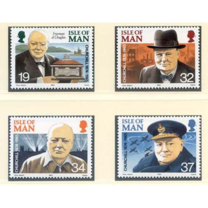 1990 Isle of Man SG455 458 Winston Churchill Set Unmounted Mint