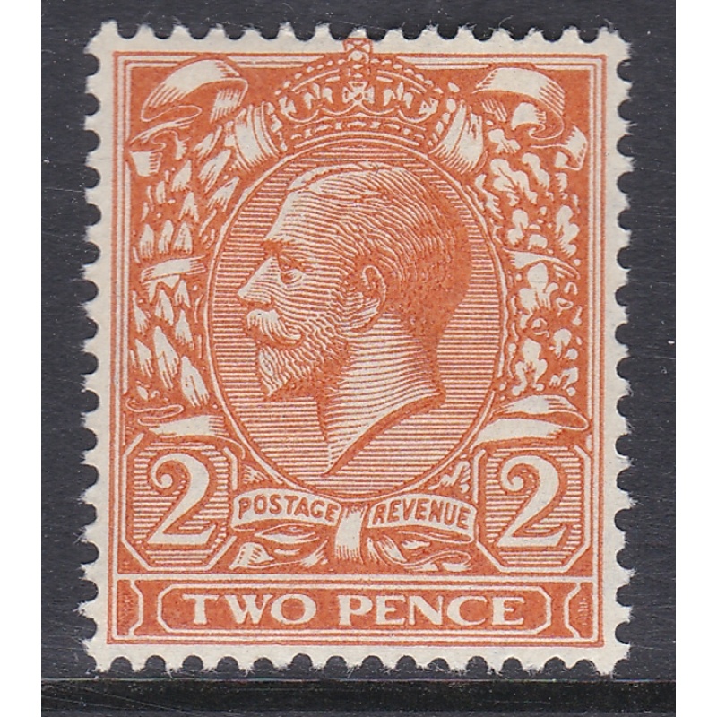 N36(4) Deep Yellow Orange 2d Block Cypher Single Stamp UNMOUNTED MINT