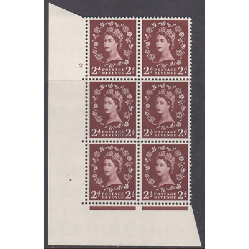 2d Wilding Tudor Wmk Cylinder 2 No Dot perf type A(E I) UNMOUNTED MINT MNH