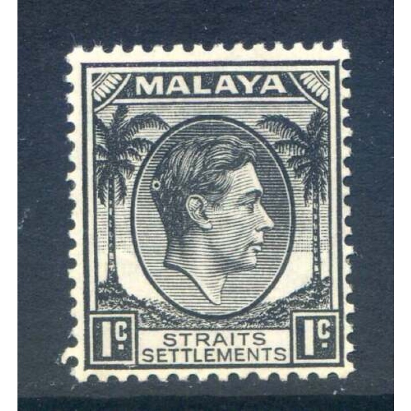 Malaysia (Straights Settlements) 1c Black SG278 Mounted Mint