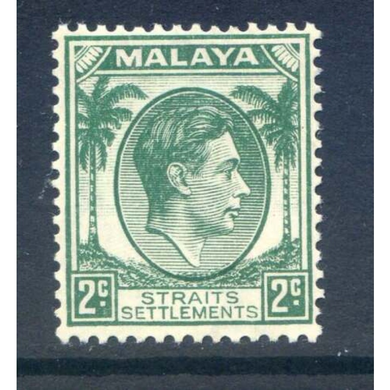 Malaysia (Straights Settlements) 2c Green SG279 Mounted Mint