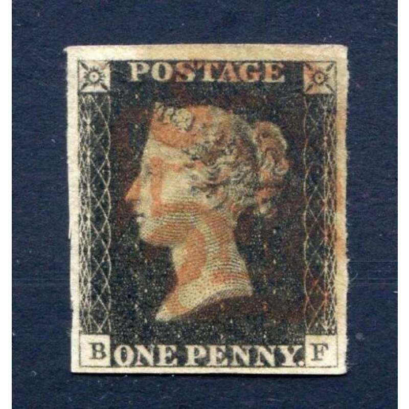 Penny Black (BF) Fine Used 4 Margin