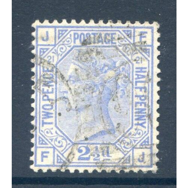 QV 2 1 2d Blue SG157 Plate 21 Fine Used Light Cancel