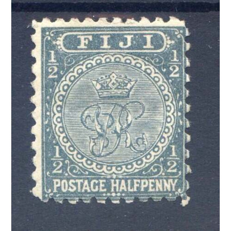 Fiji 1 2d Slate Grey SG81 Fine Used