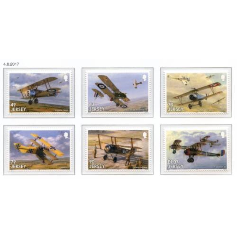 Jersey 2017 Great War Set SG2176 2181 Unmounted Mint