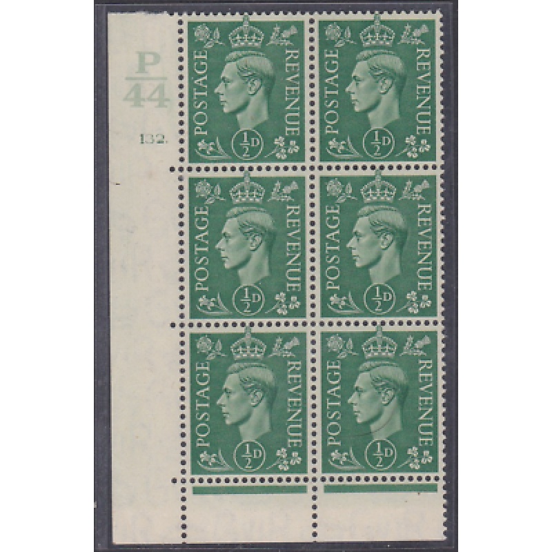 d Green cylinder Block Control P44 132 Dot 6B(E P) UNMOUNTED MINT MNH