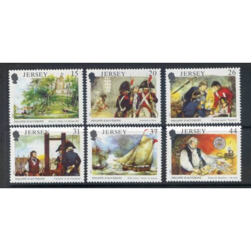 Jersey 1991 Philippe dAuvergne Set SG539 543 Unmounted mint