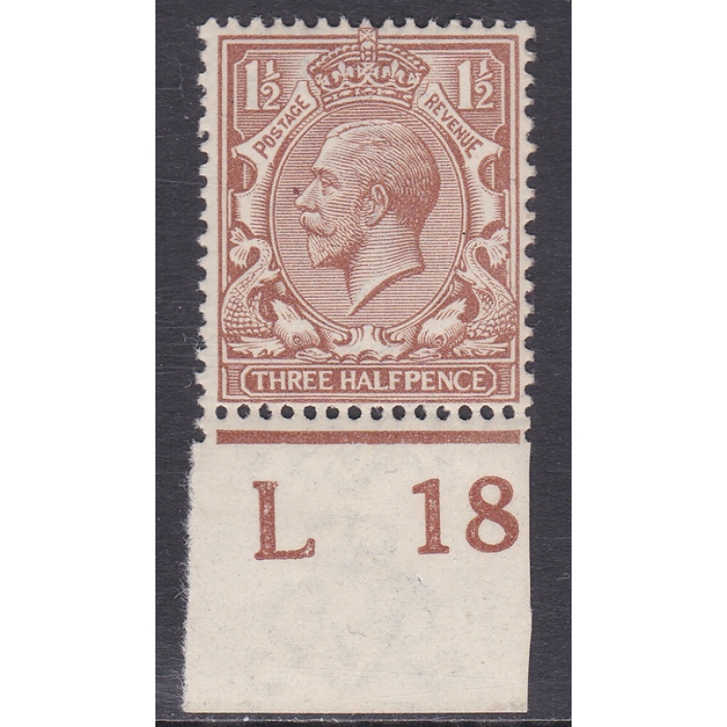 N18(9) 1d Royal cypher Pale Brown With RPS cert UNMOUNTED MINT