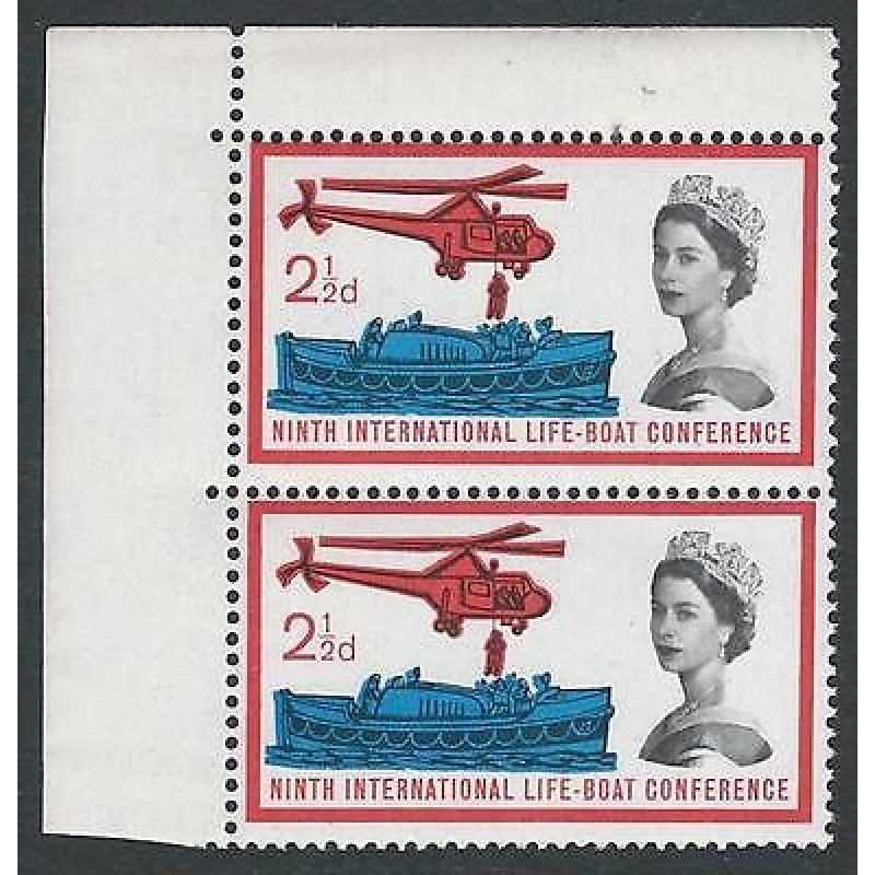 1963 Lifeboat 2 1 2d (Ord) - Listed Flaws + Perf Shift - MNH