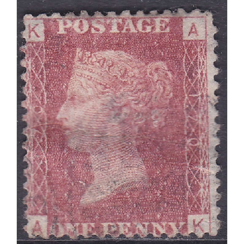 SG 43 1d Penny Red Lettered A-K plate 170 MOUNTED MINT