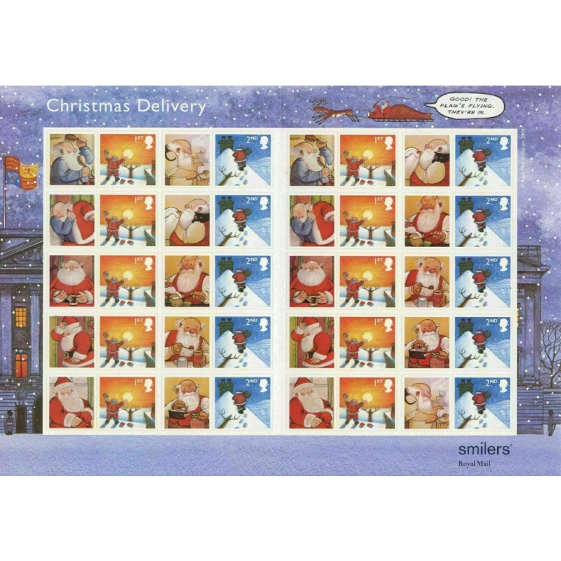 LS21 GB 2004 Christmas Smiler sheet UNMOUNTED MINT MNH