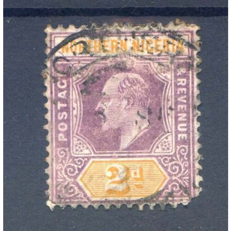 Northern Nigeria 2d Dull Purple  Yellow SG22 Fine Used