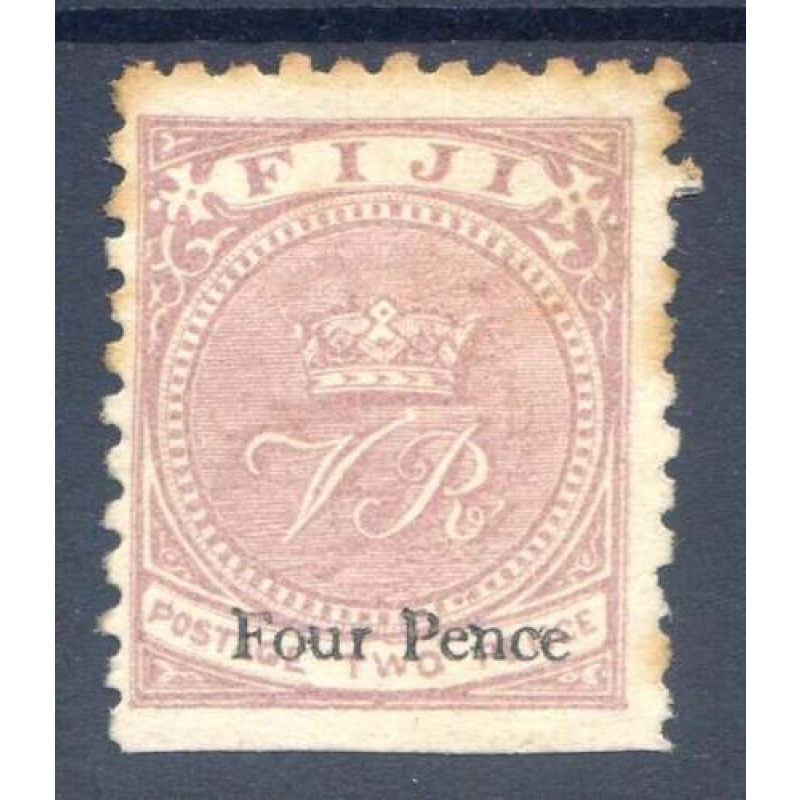 Fiji 4d On 2d Pale Mauve SG42 Mounted Mint