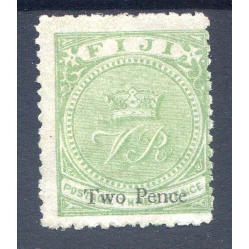 Fiji 2d on 3d Green SG36 Mounted Mint