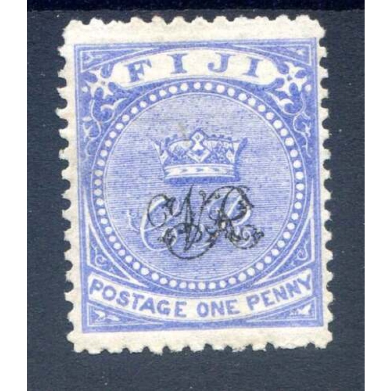 Fiji 1d Grey Blue SG28 Mounted Mint