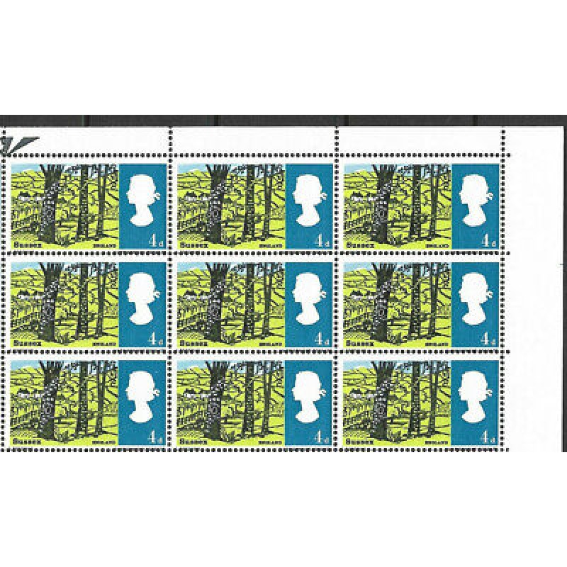 Sg 689b 1966 Landscapes 4d (Ord) - Listed Flaw - Green on tree trunk - MNH