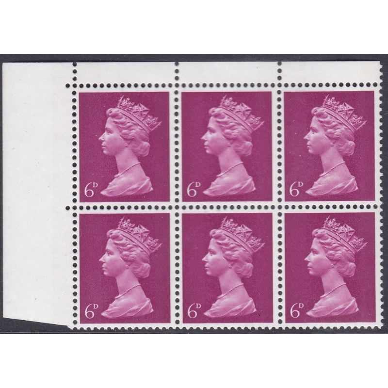 U18d 6d Pre-decimal Machin Didaem flaw cyl 3 dot R2 4 shade 2 UNMOUNTED MINT MNH