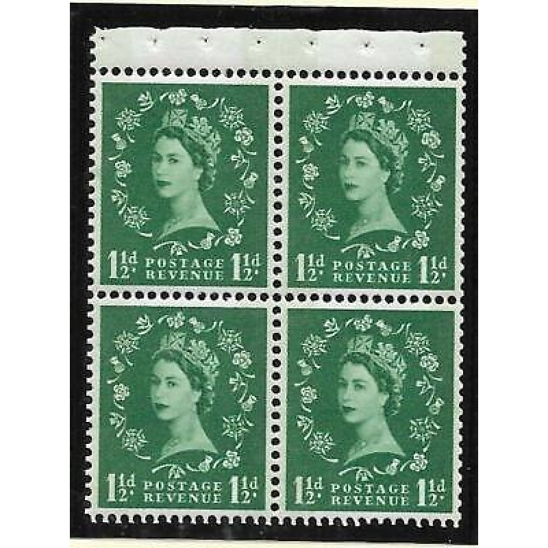 SB74 Wilding booklet pane Blue Phosphor perf type AP UNMOUNTED MNT MNH