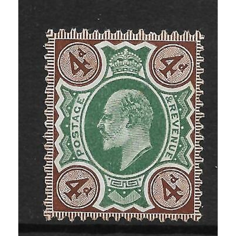 Sg 238 M24(2) 4d Deep Green  Chocolate Brown (c) De La Rue UNMOUNTED MINT MNH