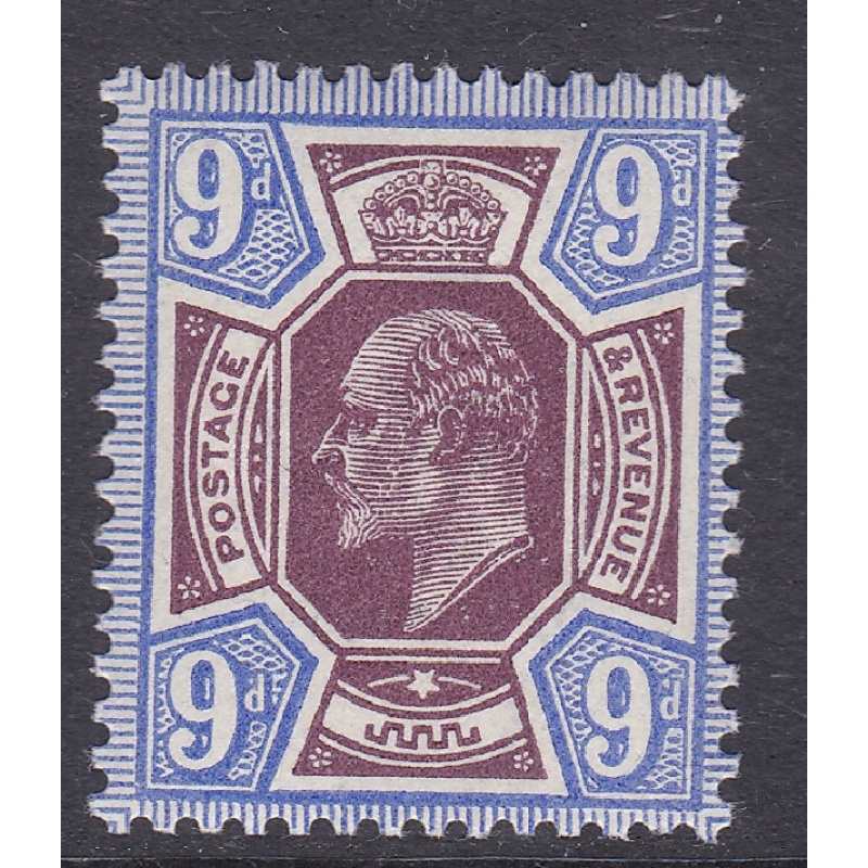 Sg251 M39(3) 9d Slate purple + Deep Ultramarine De La Rue UNMOUNTED MINT MNH